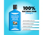 OAUSTAR 100% Natural Coconut Argan Moisture Hair Shampoo Anti-Frizz, Healthy & Shiny Hair (For Dry, Damage, Thin, Fine Hairs) 380ml