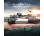Aluminium Mini Bicycle Air Bike Pump Hand Ball Inflator Portable Cycling Tyre Silver