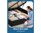 Levede Gas Lift Bed Frame Base Mattress Storage King Queen Double Size Fabric