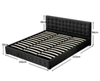 Levede Bed Frame Base With Storage Gas Lift Single Double Queen King Wooden Base