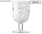 Ecology Samara Set of 4 Goblets 280ml  8X8X14.2cm  White