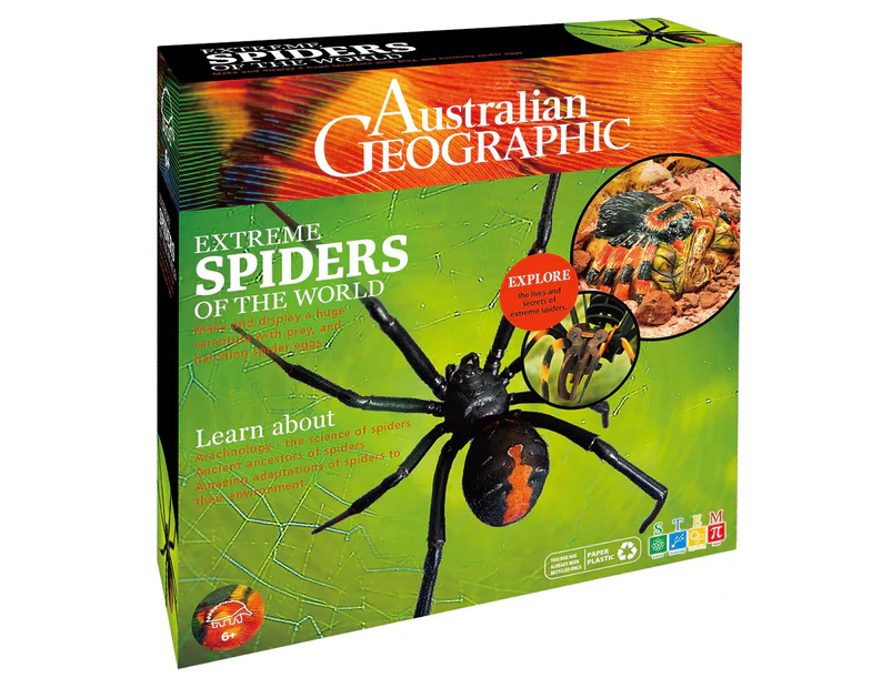 Australian Geographic Extreme Spiders of the World Kids Activity Play Toy 6+