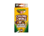 Crayola Colours of the World Fineline Markers 24 Pack