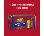 Carlton Mid 24 x 375mL Bottles