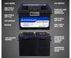 ATEM POWER Battery Box built-in VSR Isolator Dual Battery System + 135Ah 12V AGM Battery
