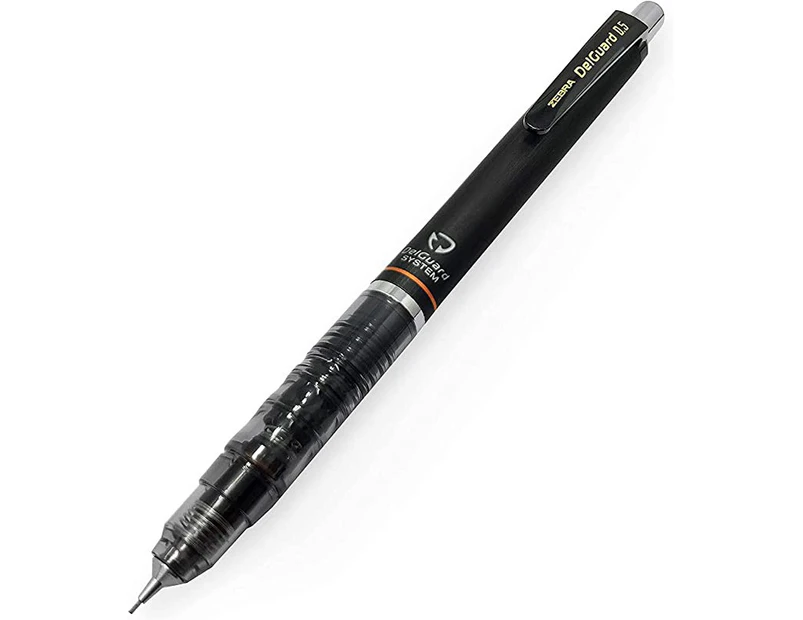 Zebra Delguard Mechanical Pencils - Black Barrel - Includes 12 x 0.5mm HB Refill Leads
