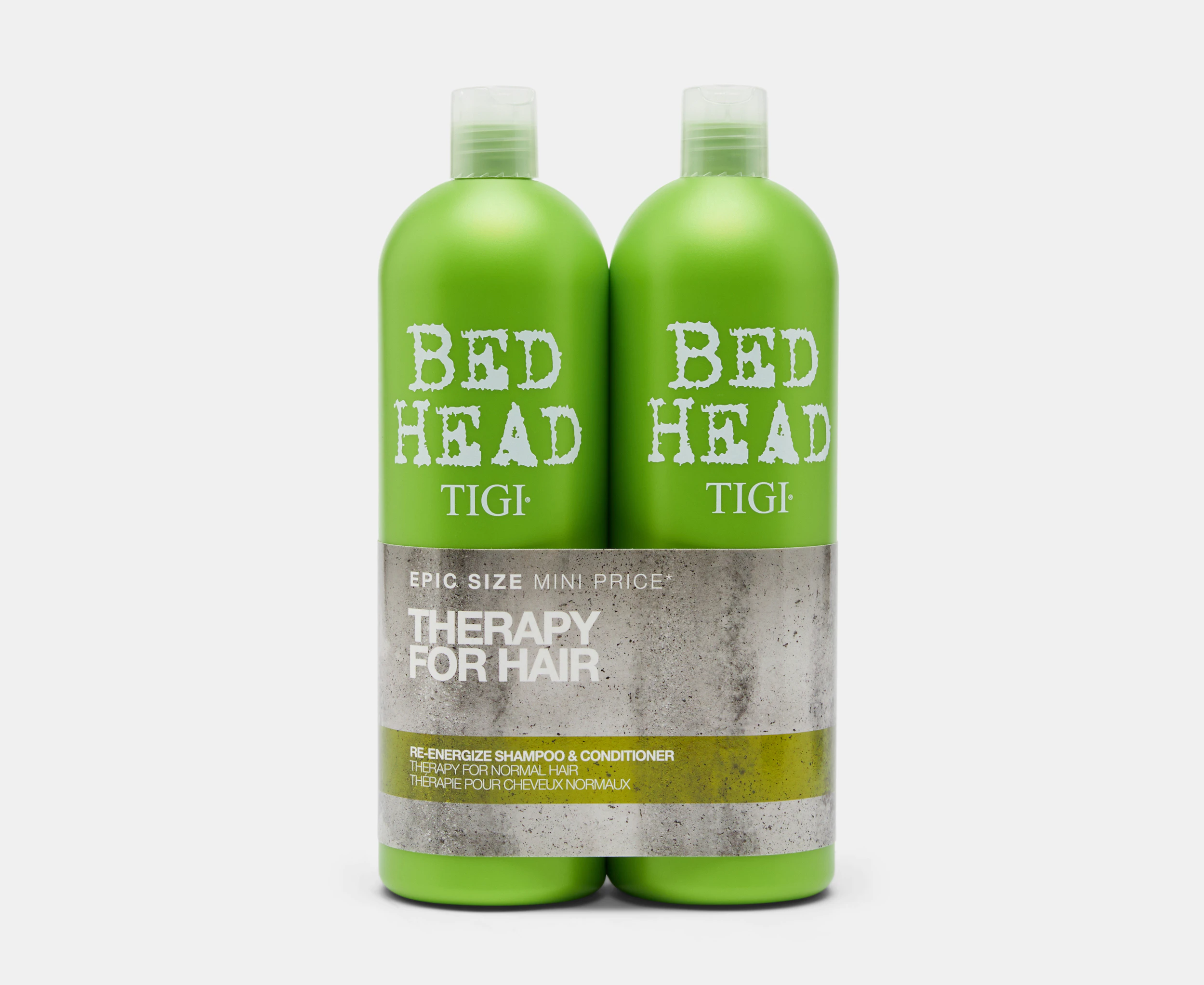 TIGI Bed Head Re-Energise Shampoo & Conditioner Pack 750mL