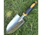 Garden hand tools loosen soil easily and are ideal for transplanting, digging, tilling, weeding - Yellow