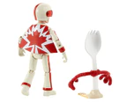 Disney Pixar Toy Story 4 Forky and Duke Caboom in Movie-Inspired Scale