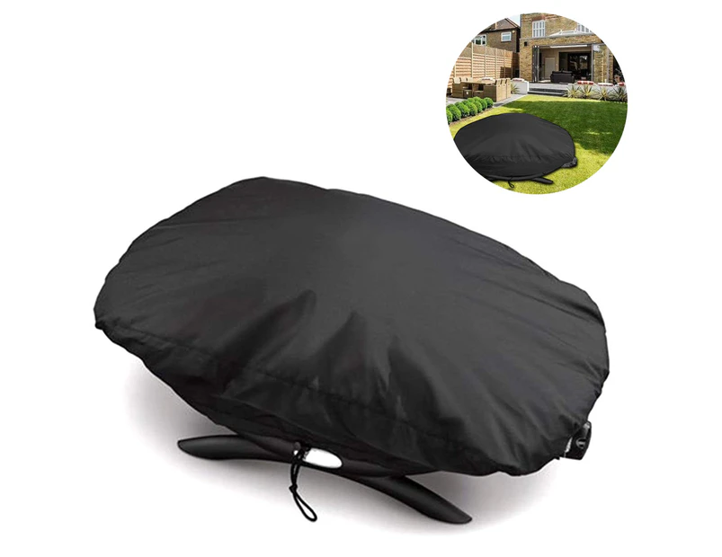 Grill cover for Q100 / Q1000 series, grill cover waterproof BBQ cover protective cover hood tarpaulin, 67.1 * 44 * 32cm