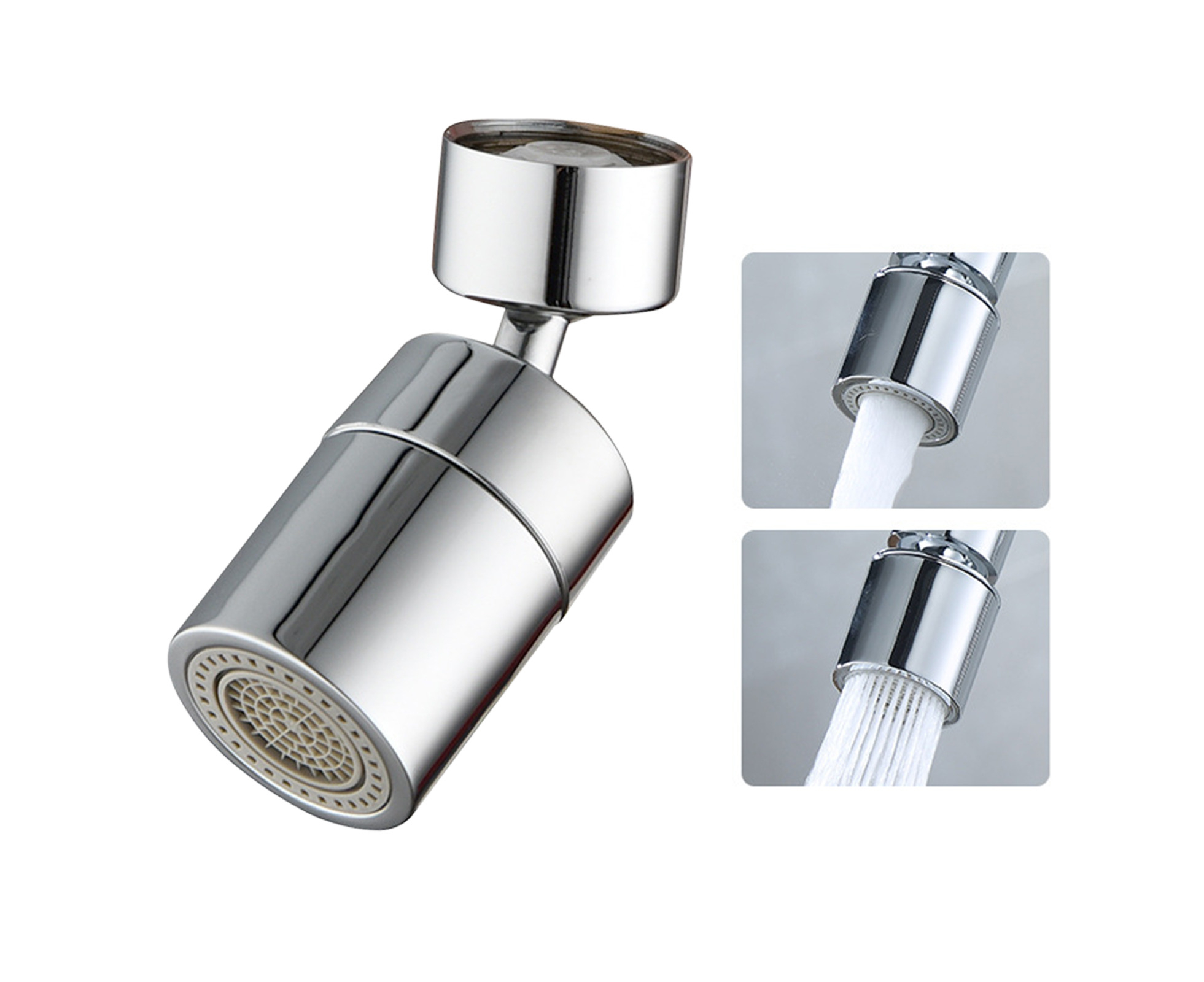 Dowager 360 Rotate Swivel Water Saving Tap Aerator Diffuser Faucet Nozzle Filter Adapter 