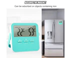 High & Low Temperature Alarms Thermometer with Timer Indoor Thermometer with High and Low Alarm Digital Fridge Thermometer with Large LCD Display Purple