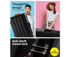 Slimbridge 20"24"28" 3PC Luggage Sets Suitcase Set Travel Carry On TSA Black