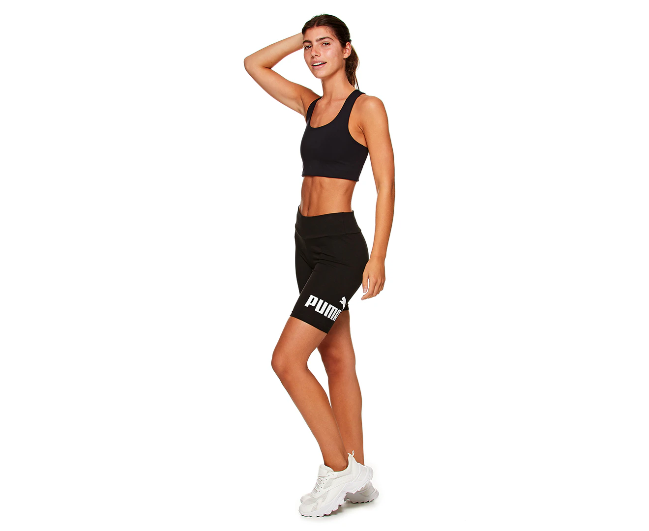 Puma Women's Essentials 7" Logo Short Leggings - Puma Black