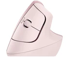 Logitech Lift Vertical Ergonomic Mouse - Rose - Pink