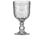 Set of 4 Ladelle 390mL Sunflower Glass Goblets - Clear
