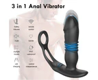 Miraco Thrusting Anal Vibrator Butt Plug Prostate Massager With Cock Ring
