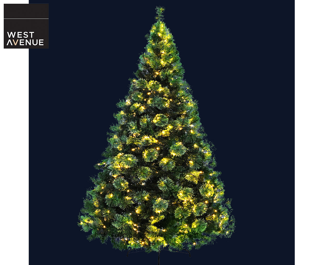 West Avenue 2.4m Realistic Deluxe Prelit Christmas Tree Catch.co.nz