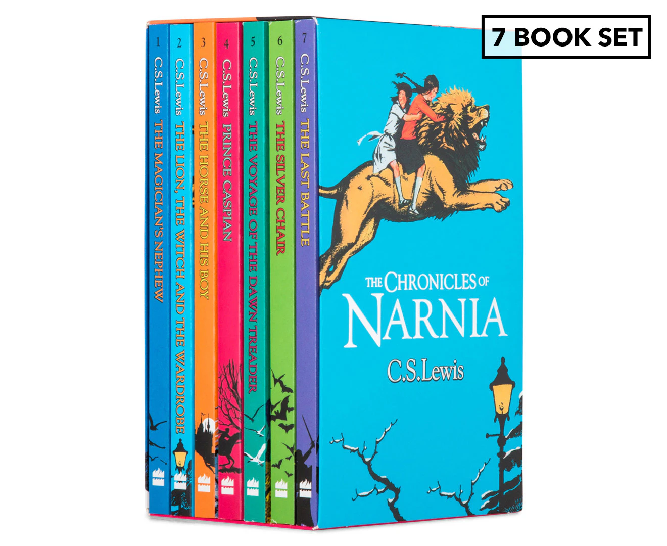 7pc Harper Collins The Chronicles Of Narnia Kids/Children Story Book Set 8y+