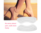 1pairs Bar-type Heel Cushion Inserts Heel Grips Silicone Shoe Pads for Women Loose Shoes and High Heels Shoe Too Big Anti-Slip Reusable Self-Adhesive