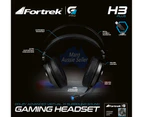 Fortrek H3+ Wired Gaming Headset with 7.1 Surround Sound, RGB, Noise Cancelling