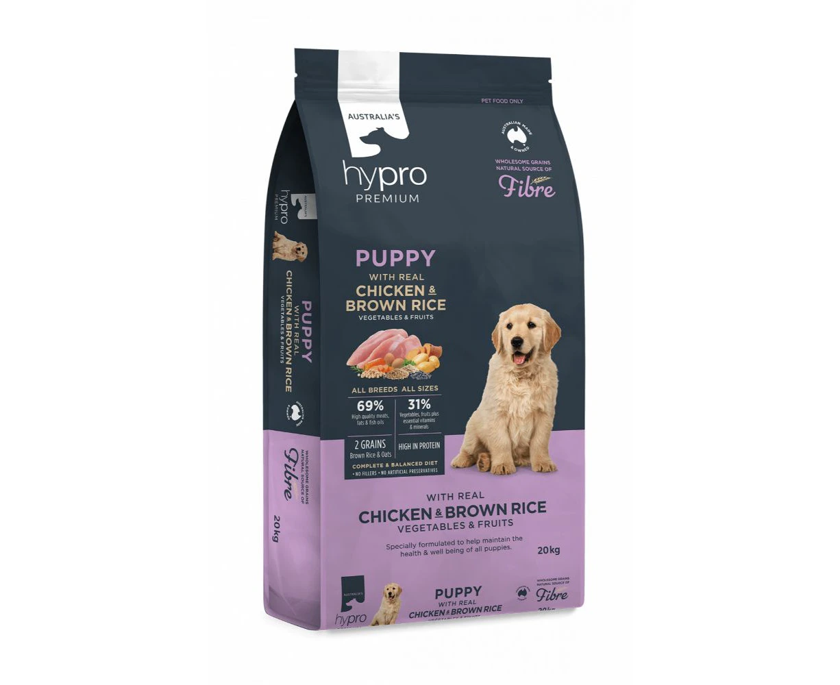 Hypro Premium Wholesome Grains 2.5kg Puppy Chicken & Brown Rice Dry Food Kibble