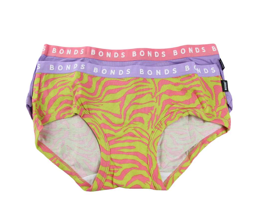 2 Pairs X Bonds Womens Hipster Boyleg Underwear Briefs 29K, Australian  Fashion Boutique