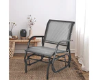 Costway Ourdoor Rocking Glider Chair Patio Lounge Seat Garden Swing Armchair Cafe Balcony Backyard