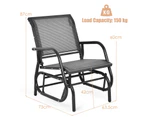 Costway Ourdoor Rocking Glider Chair Patio Lounge Seat Garden Swing Armchair Cafe Balcony Backyard