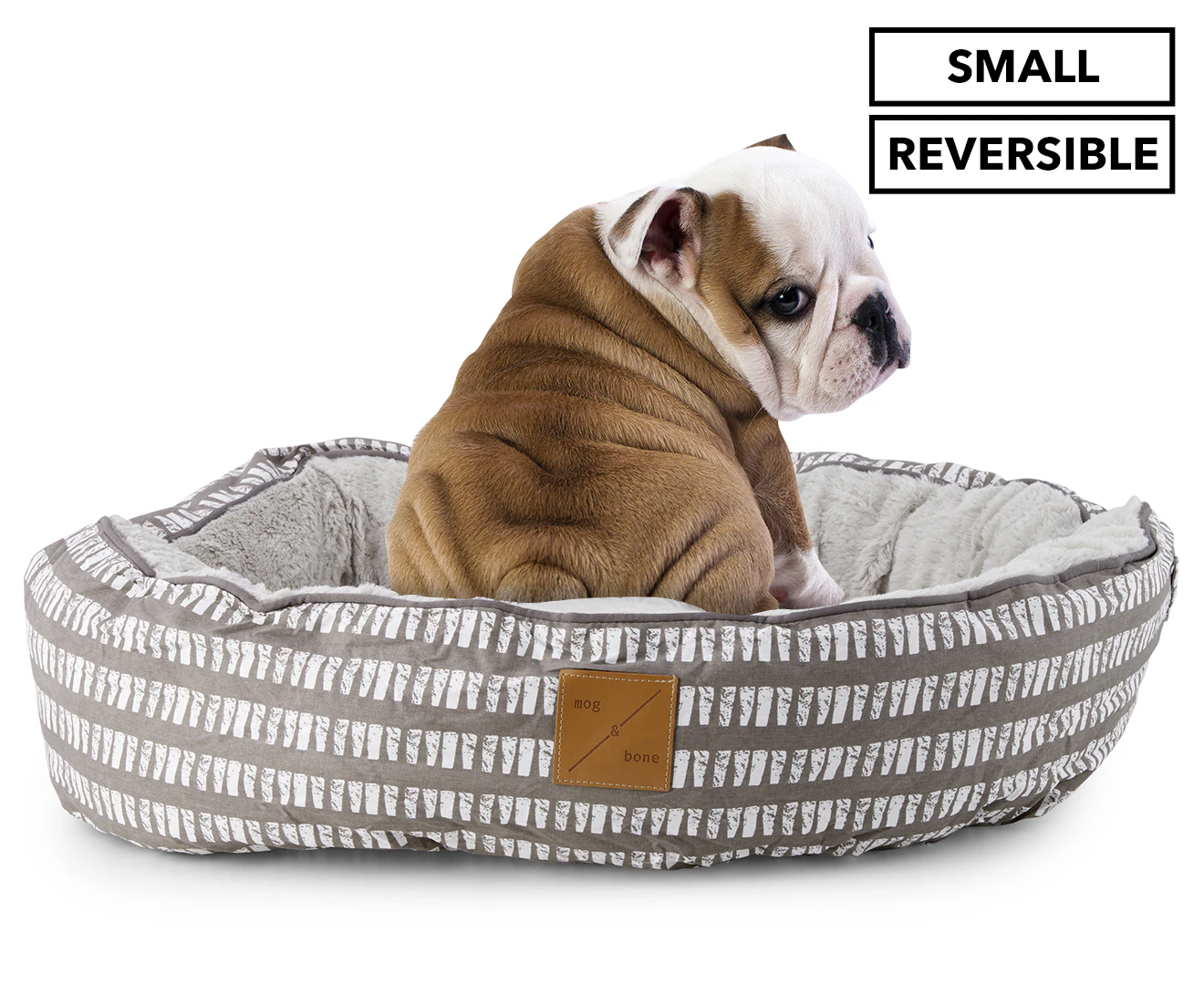 Mog & Bone 4 Seasons Reversible Small Pet Bed - Mosaic Latte