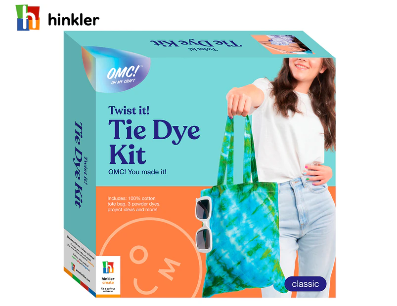 Hinkler 20-Piece Oh My Craft Twist It! Tie Dye Kit
