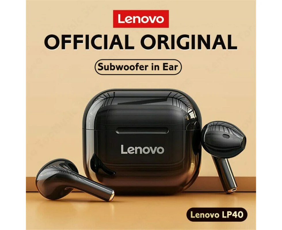 LENOVO LP40 Bluetooth Wireless Earbud 5.0 – Black