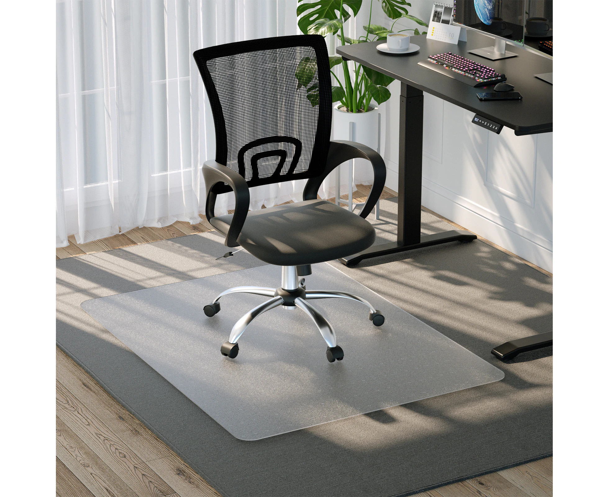 Computer floor mat for carpet hot sale