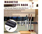 2Pcs Wall-Mount Knife Magnet Storage Holder Chef Rack Strip Utensil Kitchen Tool