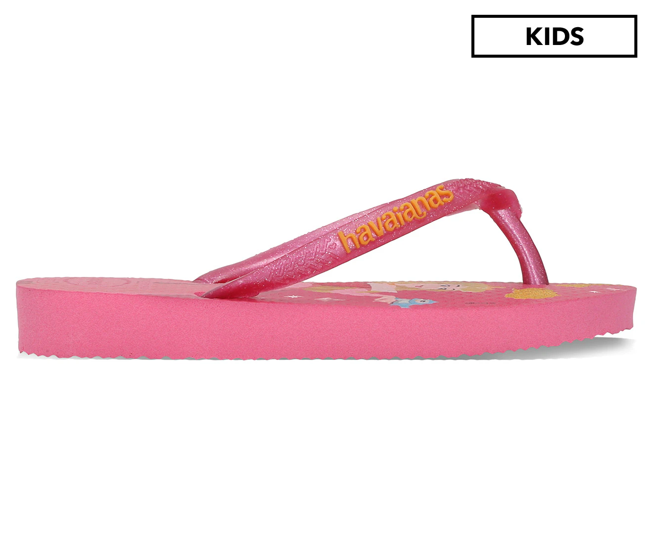 Havaianas Girls' Slim Princess Aurora Thongs - Crystal Rose