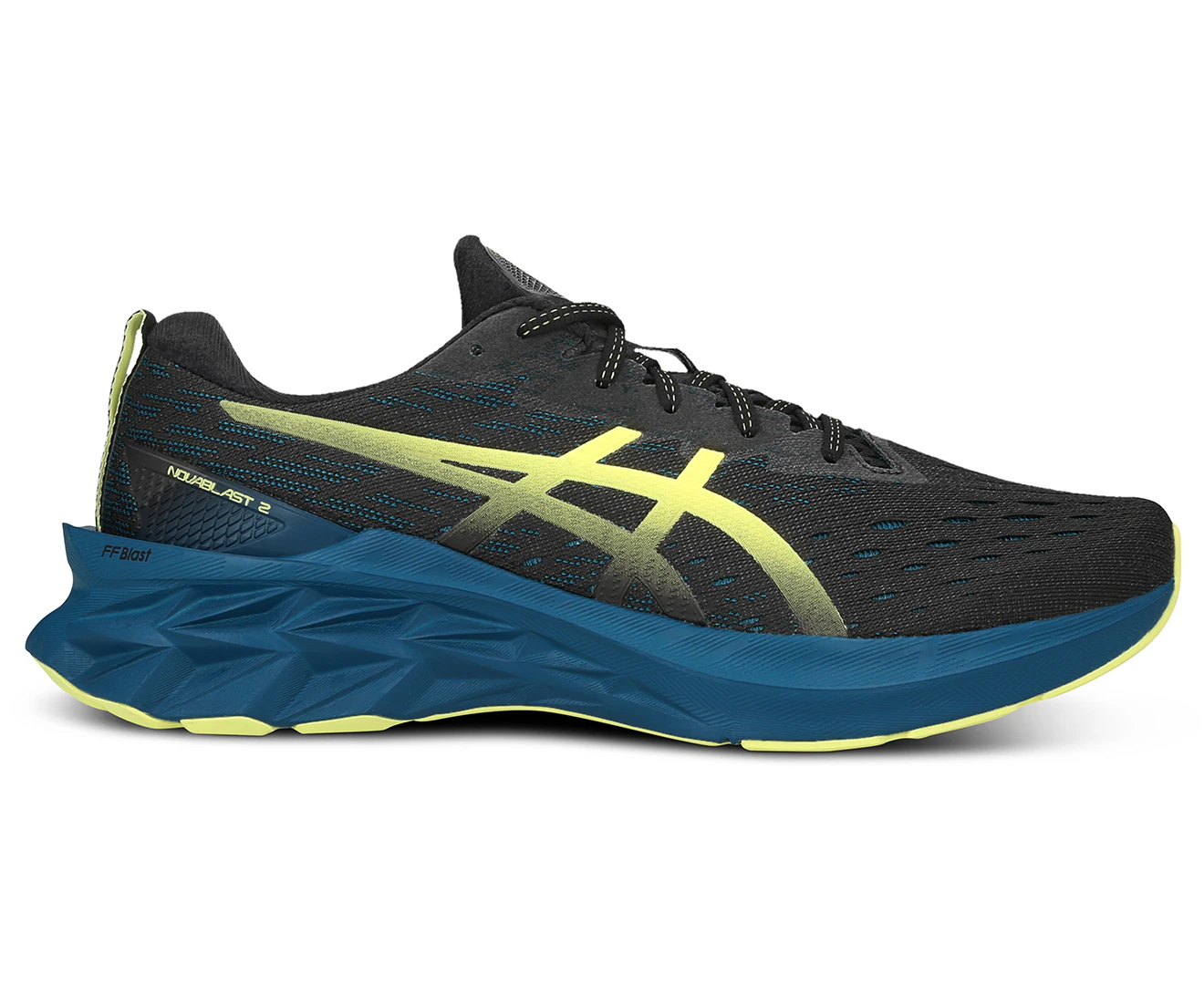 ASICS Men's Novablast 2 Running Shoes - Black/Glow Yellow