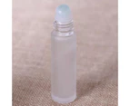 5Pcs/Set 10ml Roller Bottle Heat-Resistant Refillable Good Sealing Perfume Bottle Roll On Empty Bottle Cosmetic Supplies Silver