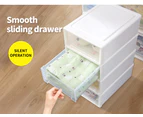 Plastic Storage Drawers Stackable Containers Box Wardrobe Clothes Organiser 5PK