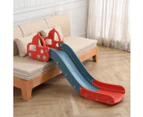 Kid Slide 135cm Long Silde Activity Center Toddlers Play Set Toy Playground Play - Red and blue