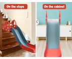 Kid Slide 135cm Long Silde Activity Center Toddlers Play Set Toy Playground Play - Red and blue