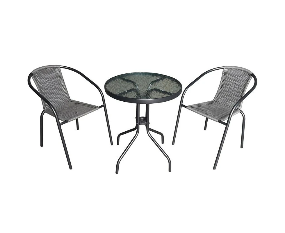 Odin 3 Piece Steel Bistro Setting