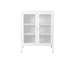 Levede Storage Cabinet Steel Kitchen Cupboard Metal Bookcase Filing Office White