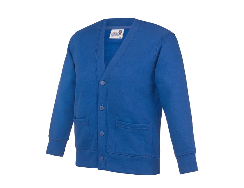 AWDis Academy Childrens/Kids Button Up School Cardigan (Royal Blue) - RW3920