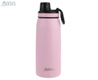 Oasis 780mL Double Walled Insulated Sports Bottle w/ Screw Cap - Carnation