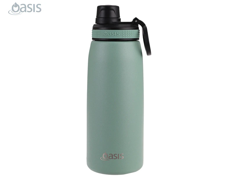 Oasis 780mL Double Walled Insulated Sports Bottle w/ Screw Cap - Sage Green