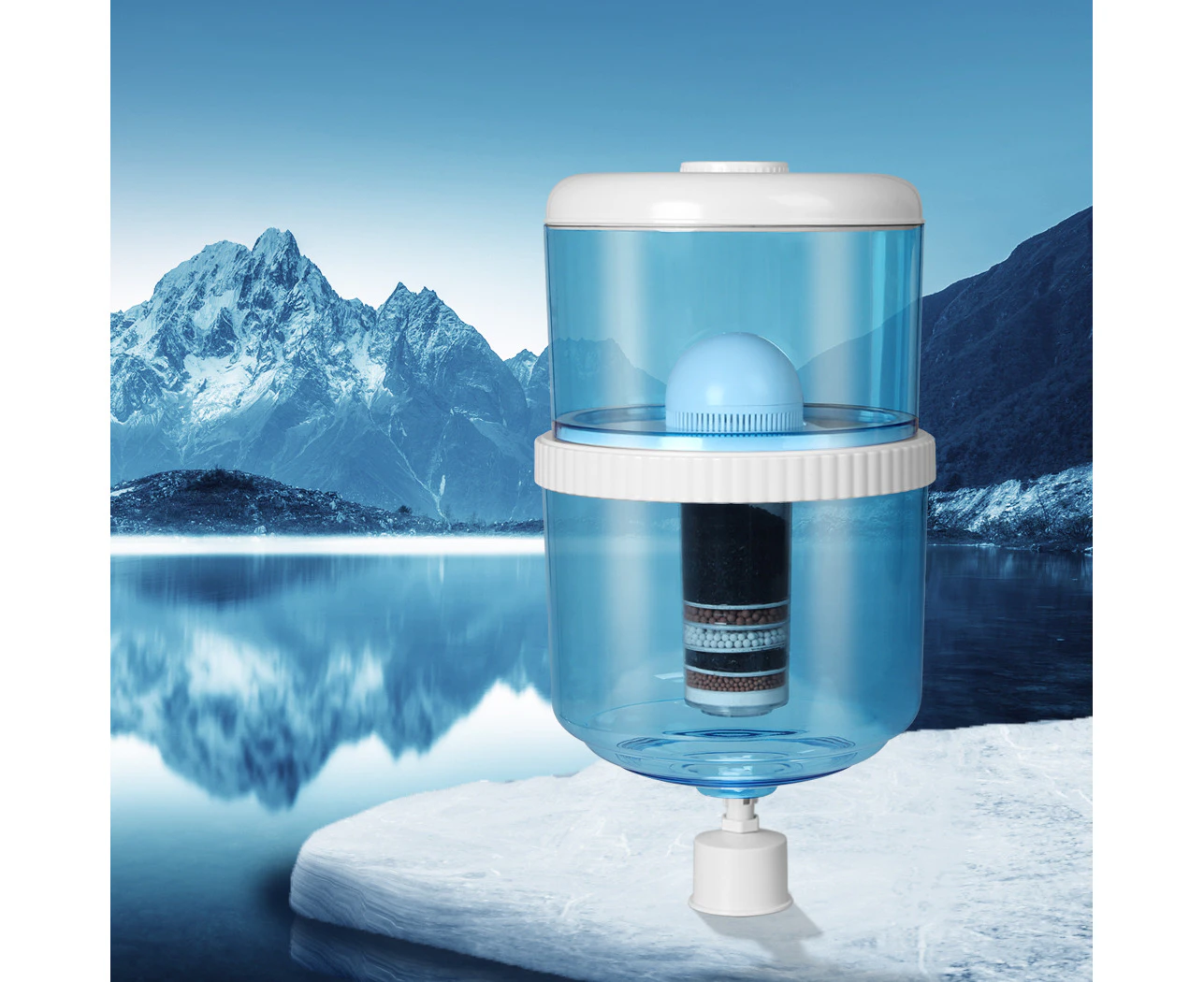 20L Water Filter Purifier Ceramic Carbon Mineral Dispenser 6 Stage Filtration