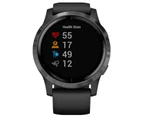 Garmin Vivoactive 4 Smartwatch 45mm Black With Slate Hardware GPS Fitness