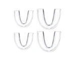 Mouth Guard for Teeth Grinding with Storage Case 2 Sizes 4 PCS Mouthguard Moldable Night Guards for Anti Teeth Grinding