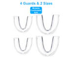 Mouth Guard for Teeth Grinding with Storage Case 2 Sizes 4 PCS Mouthguard Moldable Night Guards for Anti Teeth Grinding