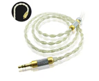 JCALLY Wear-resistant Golden Plated Braided Headphone Cable with B/C/MMCX Pin